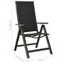 Voir la diapositive 6 : VIDAXL Chaises pliables de jardin lot de 2 Textilene et aluminium Noir