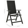 Voir la diapositive 6 : VIDAXL Chaises pliables de jardin lot de 2 Textilene et aluminium Noir