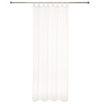 ATMOSPHERA 2 Voilages à pattes effet mat. Coloris disponibles : Blanc