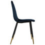 Voir la diapositive 3 : ATMOSPHERA Lot de 4 Chaises design velours Tyka
