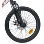Voir la diapositive 5 : Vélo enfant (120/140 cm) - VTT 20'' Tout Suspendu Mixte - Fourche télescopique - 6 Vitesses  - Dérailleur Shimano TY21 - Freins avant à Disque et V brake arrière - Béquille