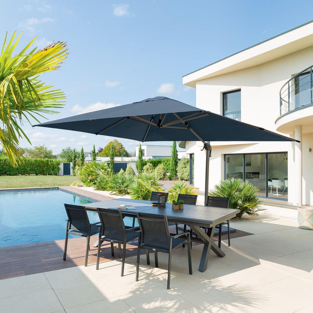 HESPERIDE Parasol déporté rectangulaire EQUADOR