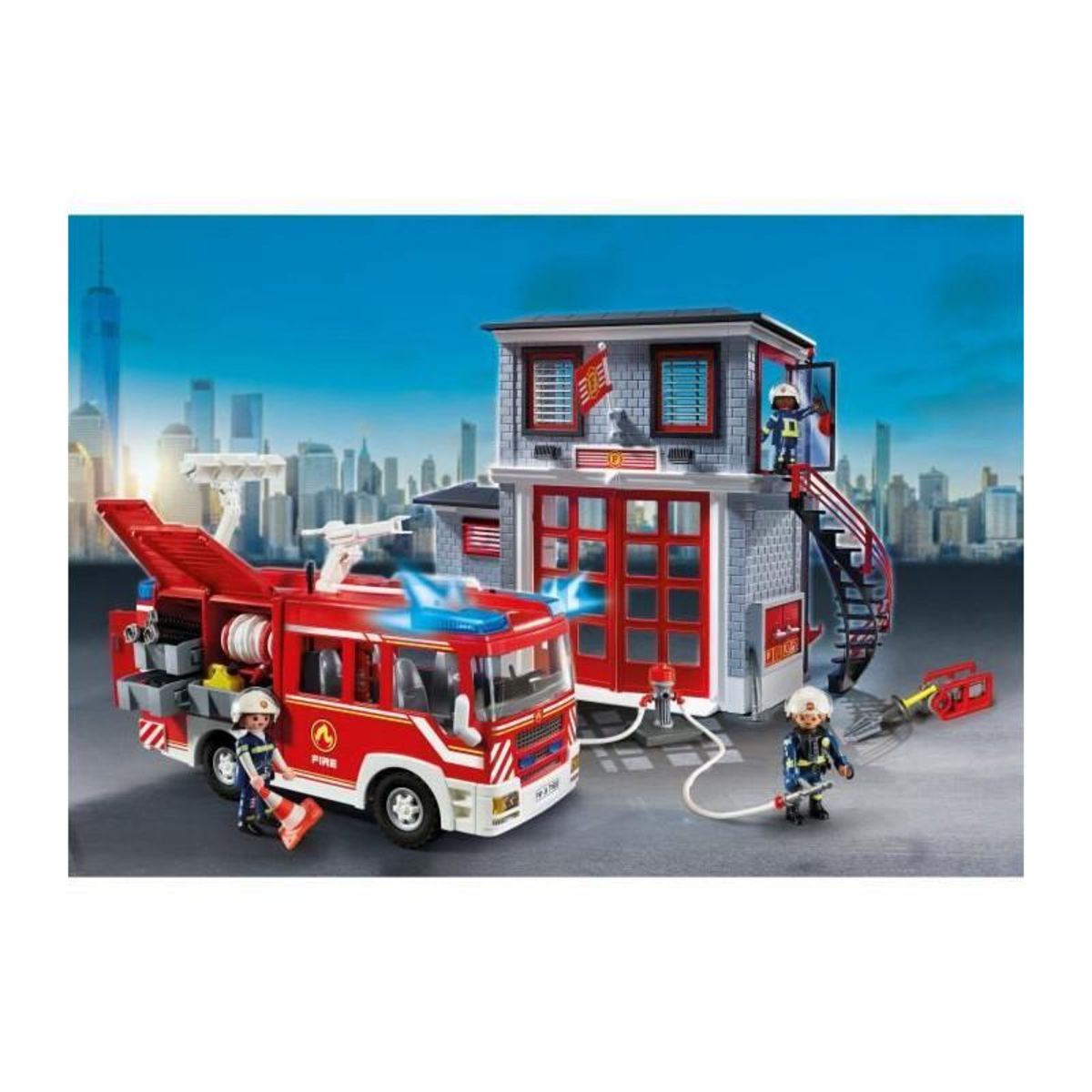 PLAYMOBIL PLAYMOBIL - 71603 - Megaset de pompiers