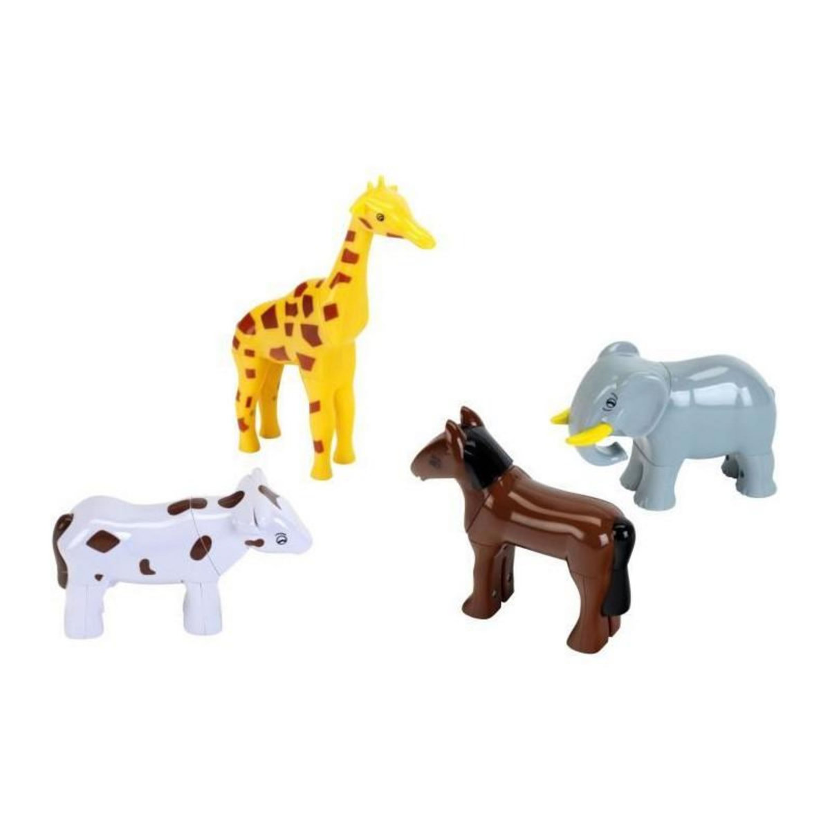 Klein Animaux magnétiques - KLEIN - 0071 - 4 grands animaux Funny Puzzle, sachet - 16 pieces - Des 12 mois