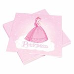 Paris Prix Lot de 20 Serviettes en Papier  Princesse  33x33cm Rose