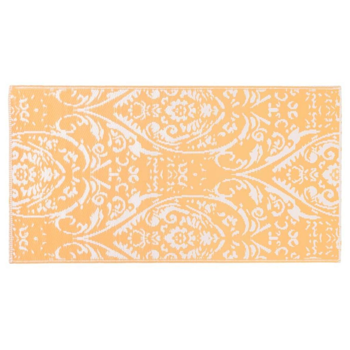 VIDAXL Tapis d'exterieur ARAKIL Orange et blanc 160x230 cm PP