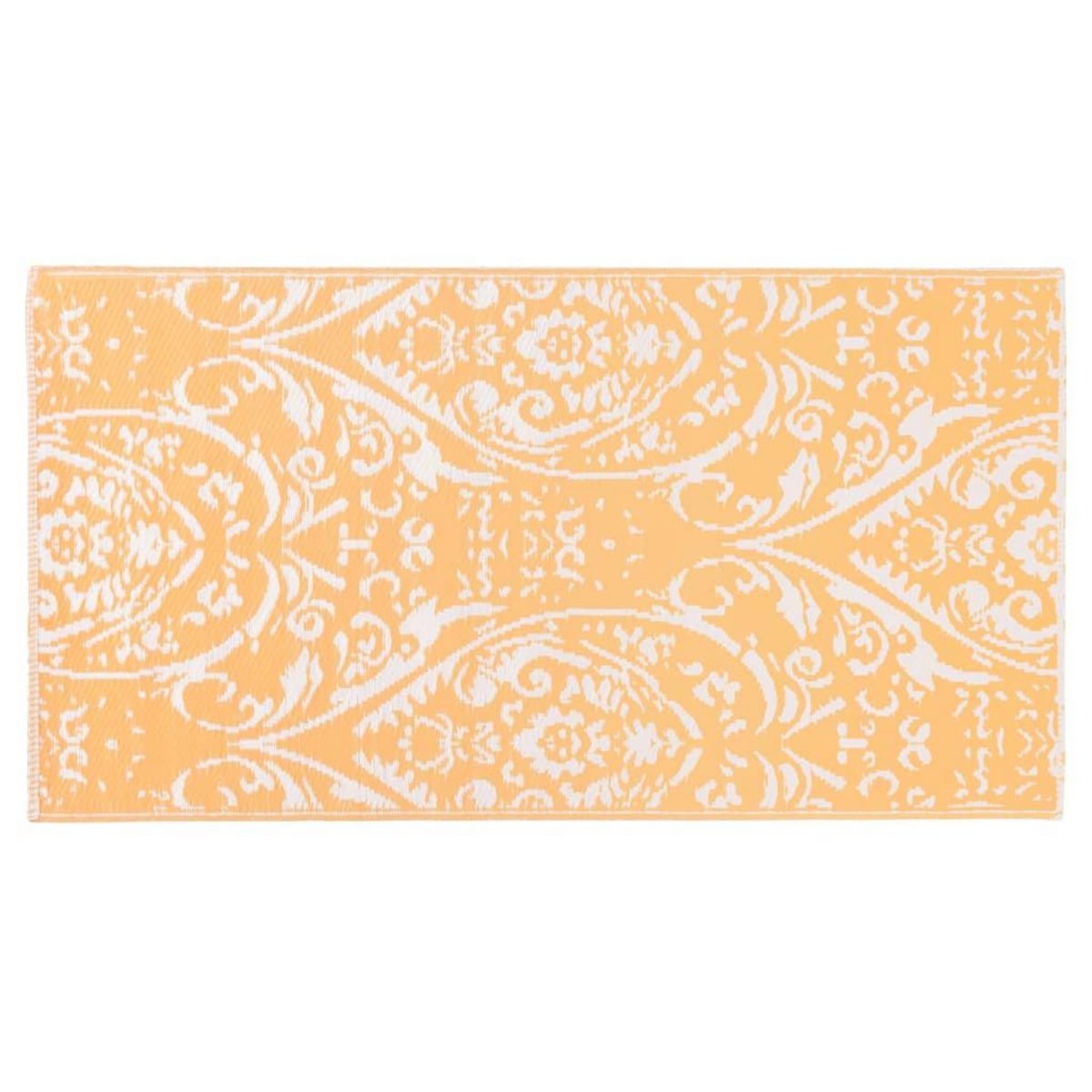 VIDAXL Tapis d'exterieur ARAKIL Orange et blanc 160x230 cm PP