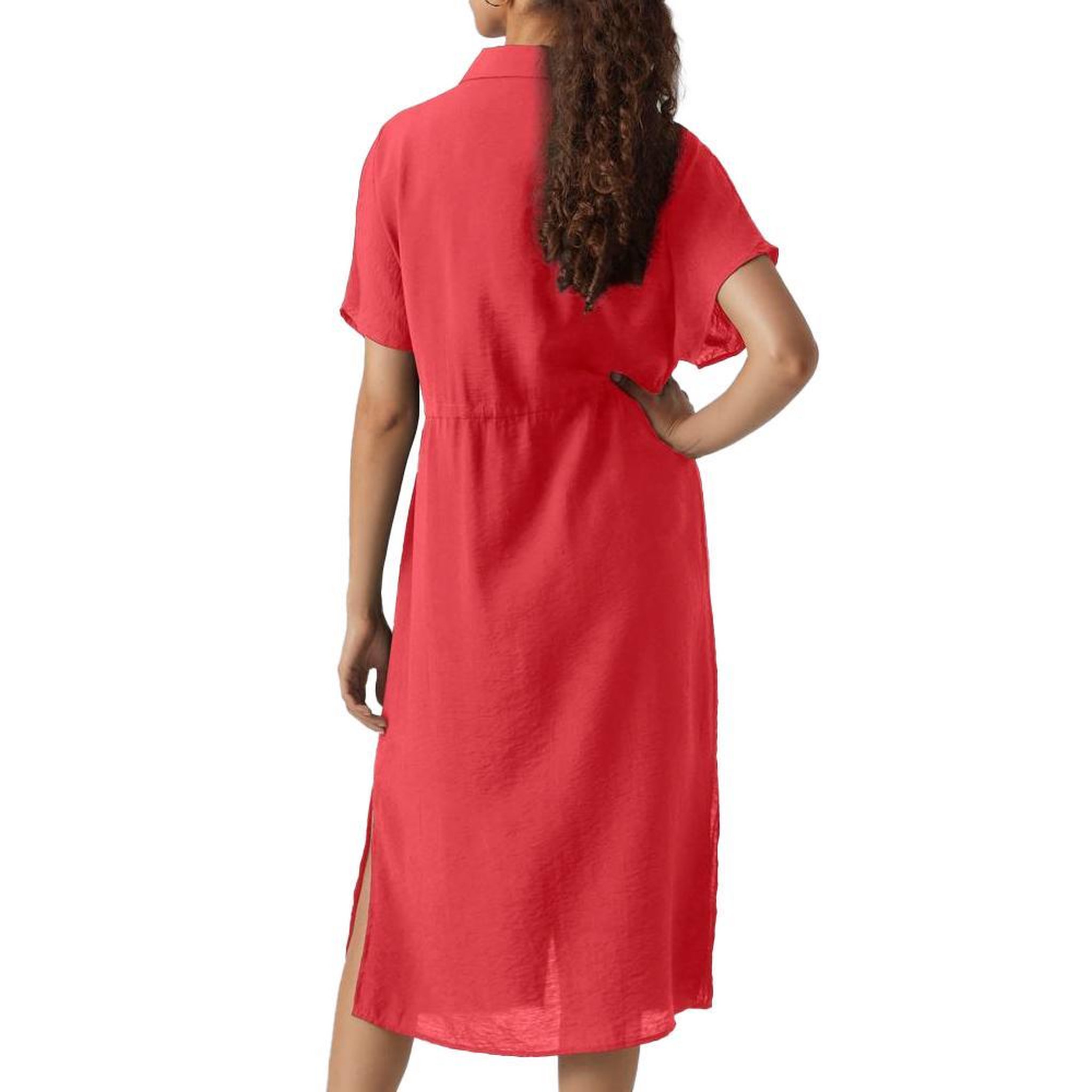 Voir la diapositive 2 : Vero Moda Robe Corail Femme Vero Moda Miris
