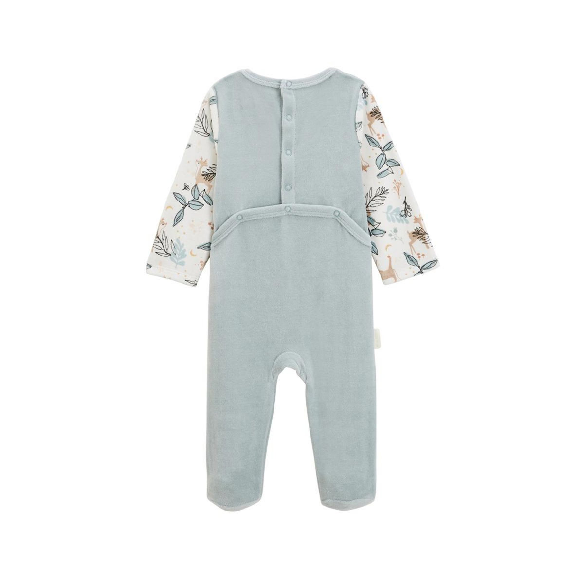 Petit Béguin Pyjama bébé en velours Alma