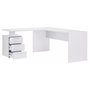 Voir la diapositive 4 : Bureau d'angle droit 3 tiroirs 180 cm VASTO