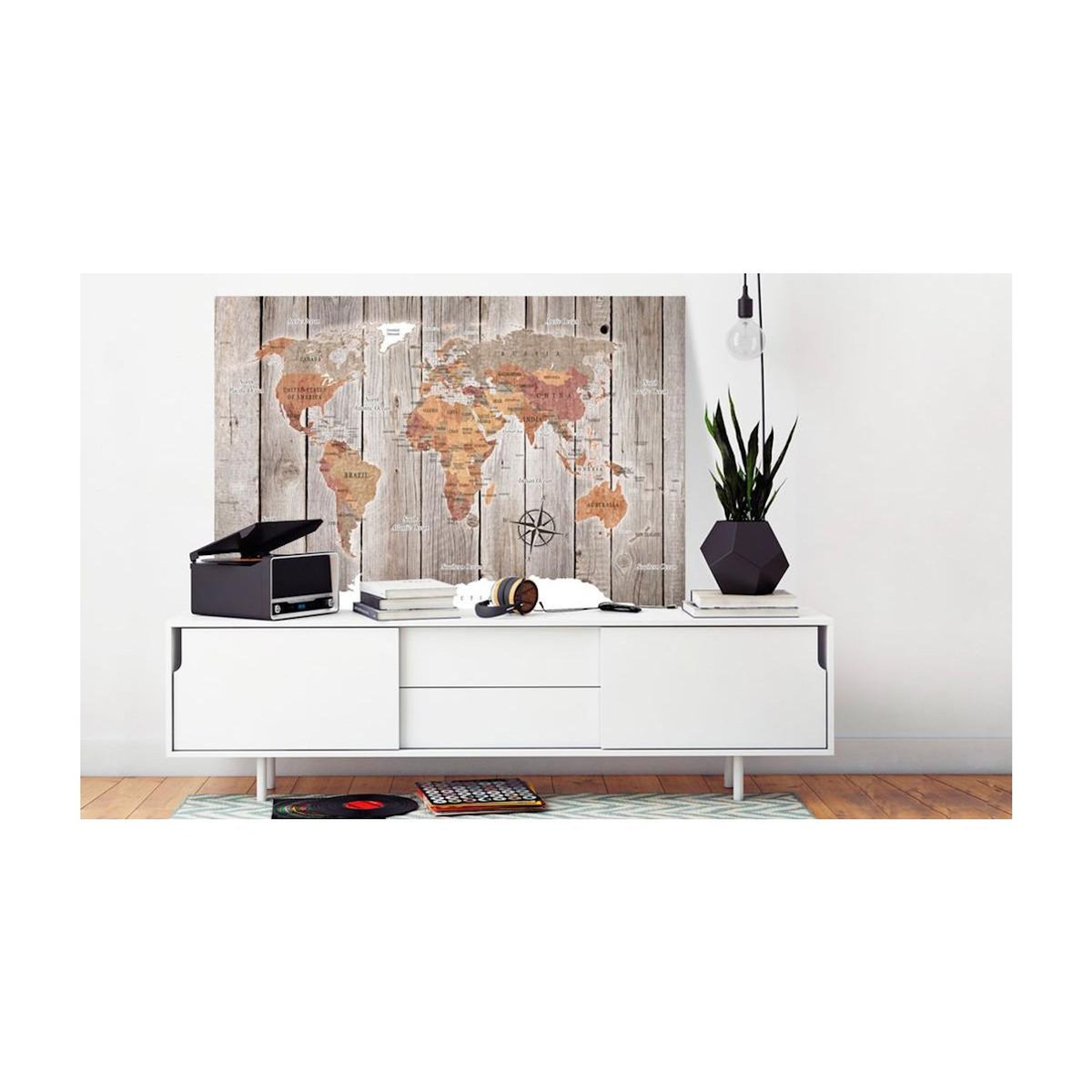 Paris Prix Tableau en Liège  Carte du Monde - Wooden Stories