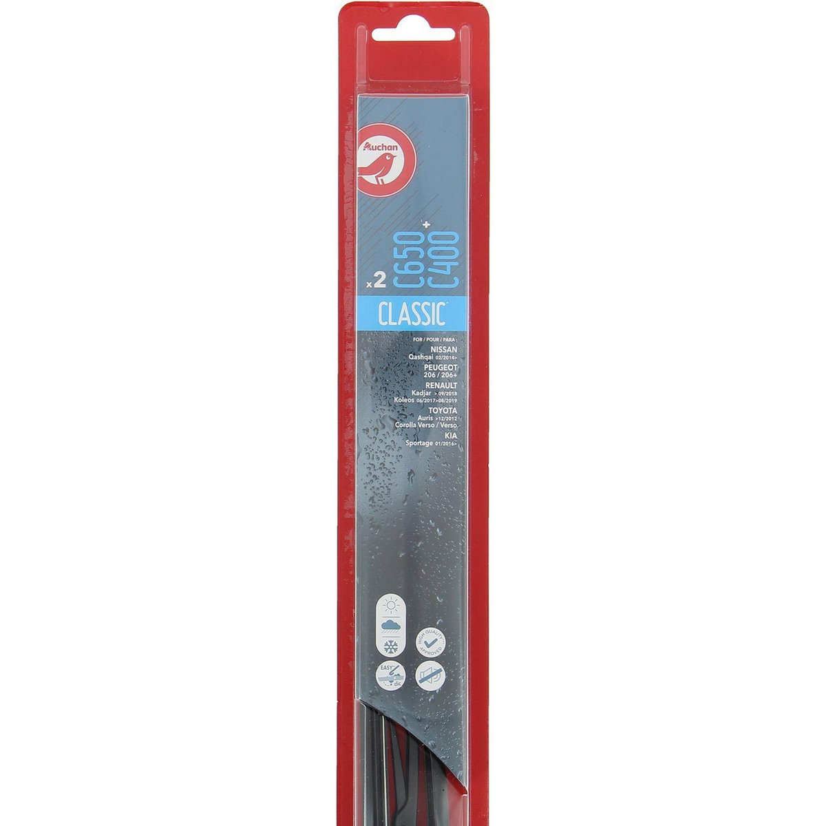 AUCHAN 2 balais d'essuie-glace 2 BEGS6 206