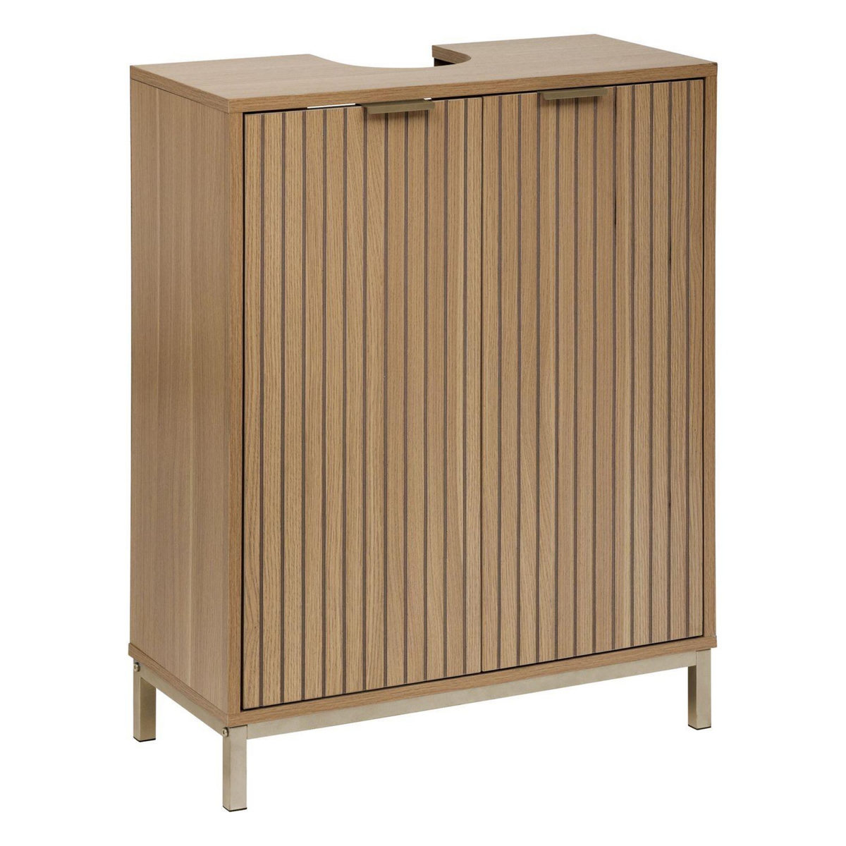 FIVE Meuble lavabo 2 portes en bois TASSO - Beige