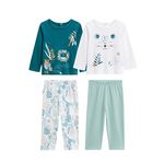 Petit Béguin Lot de 2 pyjamas bébé Roméo. Coloris disponibles : Bleu