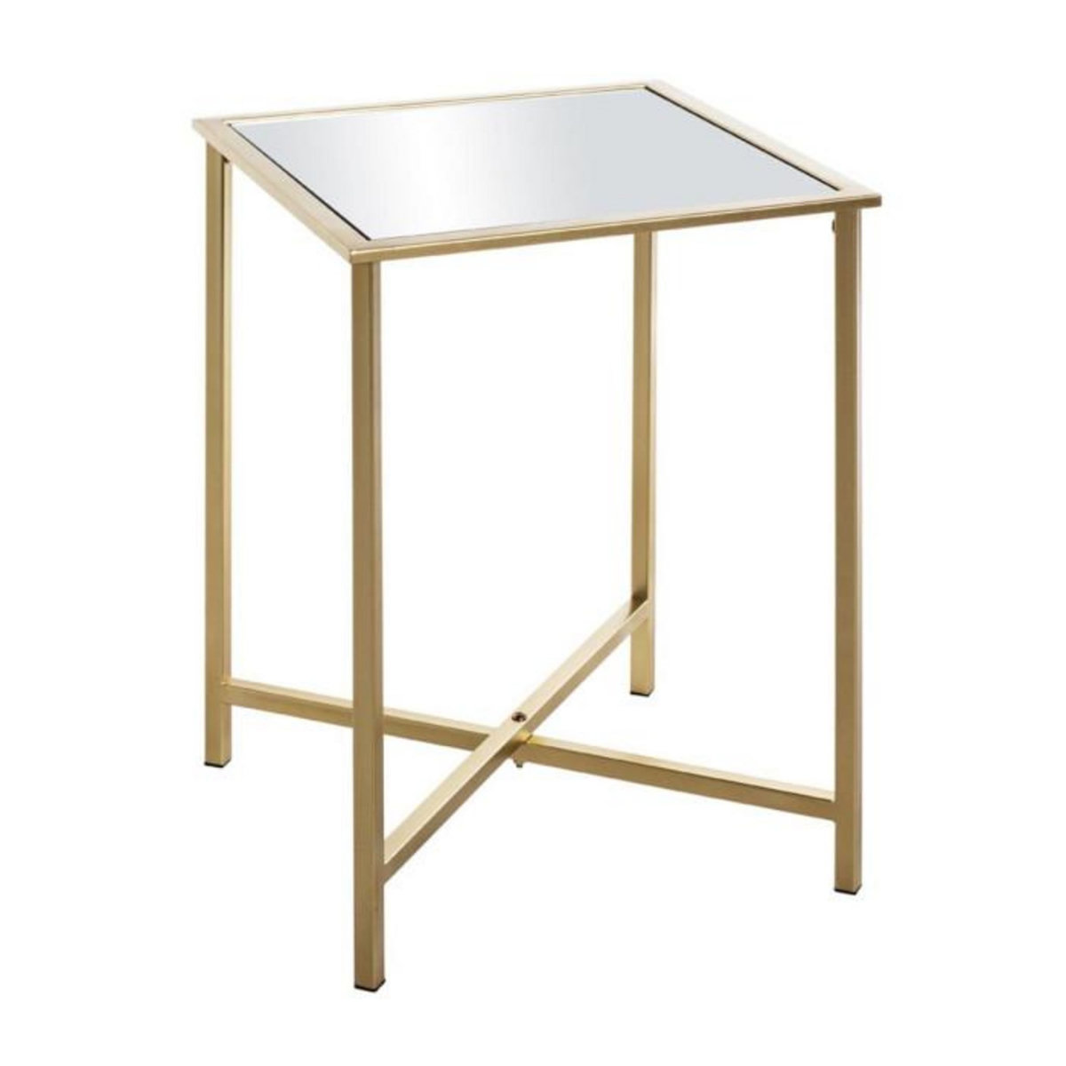 Paris Prix Table d'Appoint Design en Métal  Mezo  53cm Or