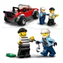 LEGO City 60392 La Course-Poursuite de la Moto de Police, Jouet Voiture de Course et 2 Minifigurines Policiers