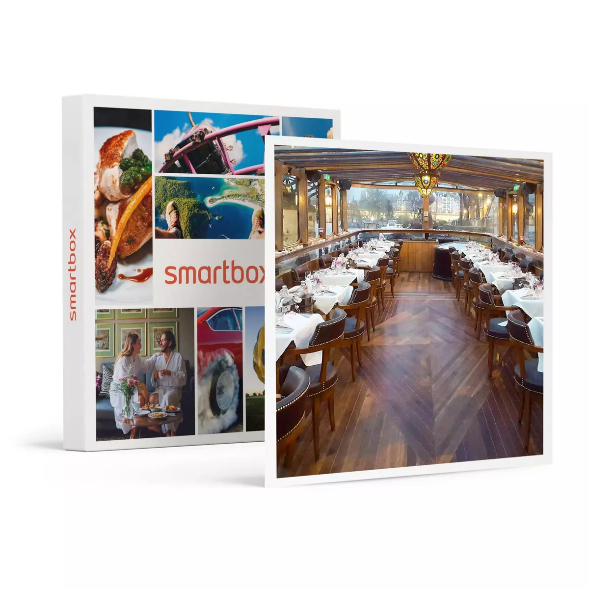 Smartbox Croisière de 2h sur la Seine avec déjeuner et cocktail - Coffret Cadeau Gastronomie