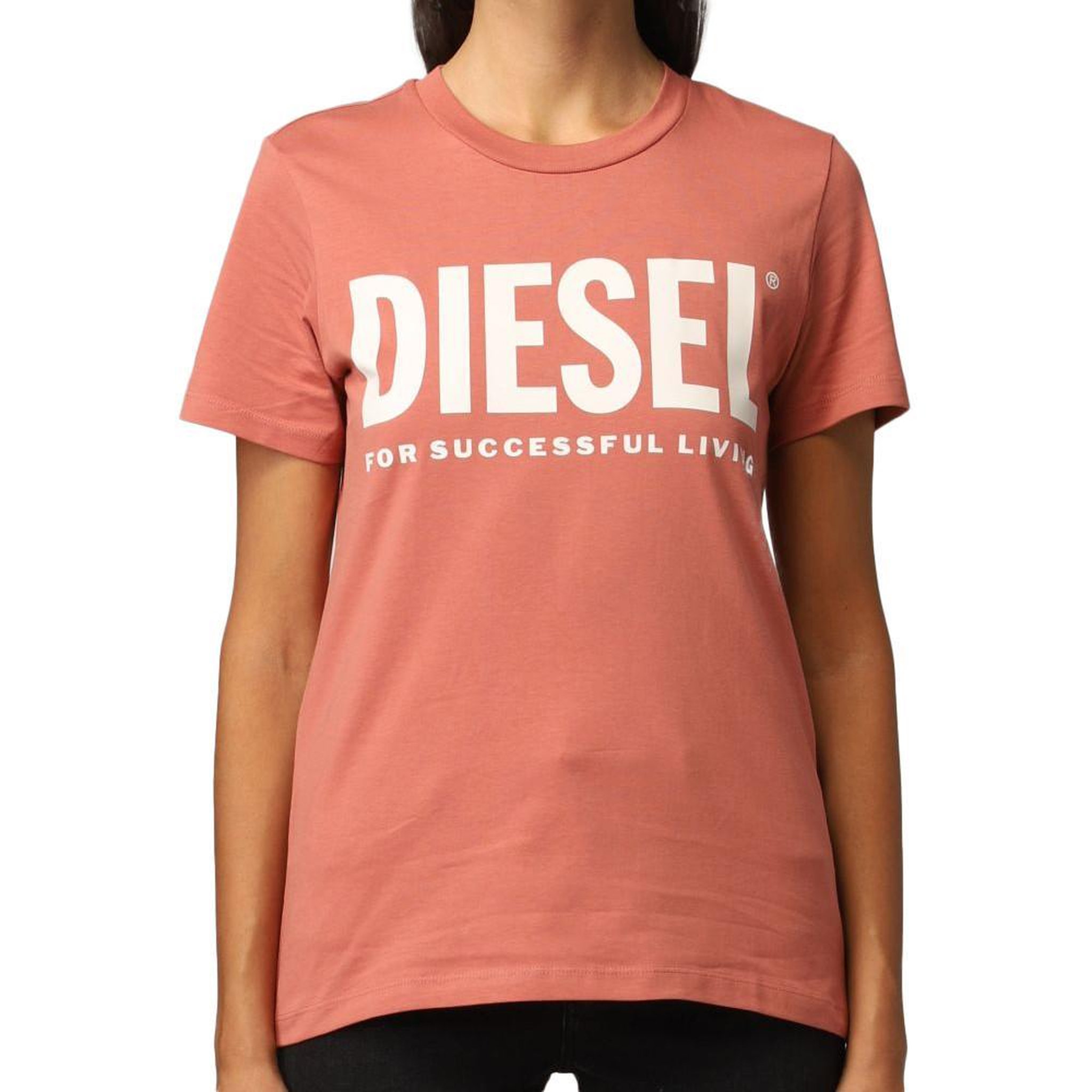 DIESEL T-shirt Rose Femme Diesel Sily. Coloris disponibles : Rose