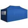 VIDAXL Tente de reception pliable avec 4 parois 3x6 m Acier Bleu