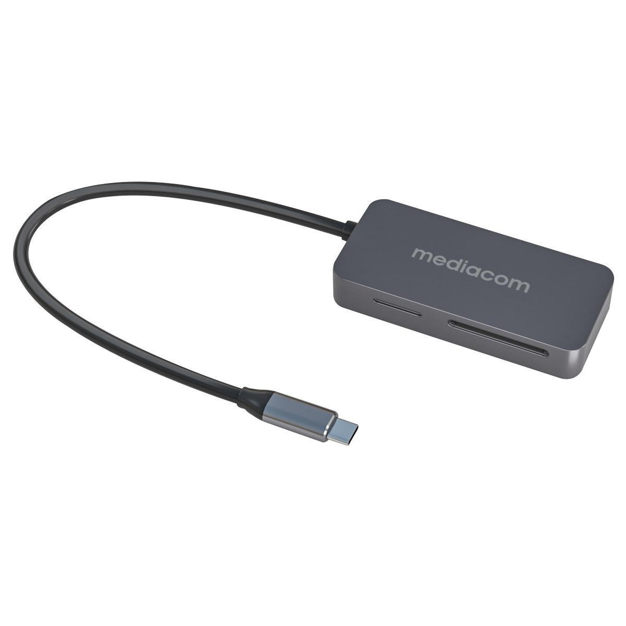 MEDIACOM Mediacom MD-S405 lecteur de carte mémoire USB 3.2 Gen 1 (3.1 Gen 1) Type-C Aluminium
