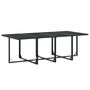 Voir la diapositive 4 : VIDAXL Ensemble a manger de jardin 9 pcs noir textilene