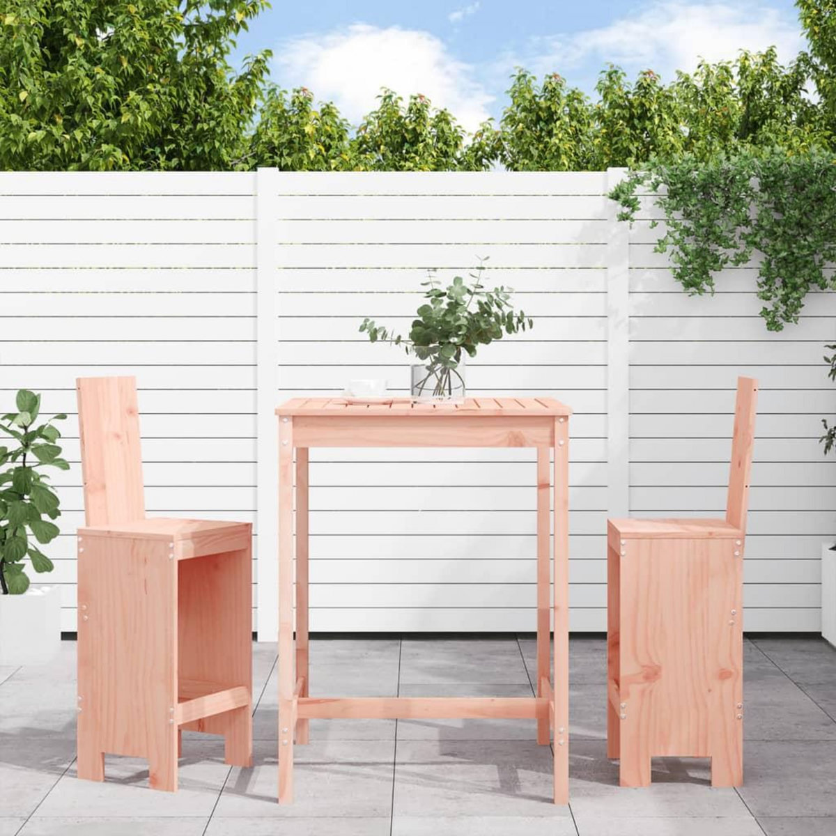 VIDAXL Ensemble de bar de jardin 3 pcs bois massif de Douglas