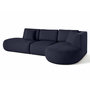 Voir la diapositive 6 : LISA DESIGN Santorini - canapé modulable d'angle droit + pouf - 5 places - en tissu texturé