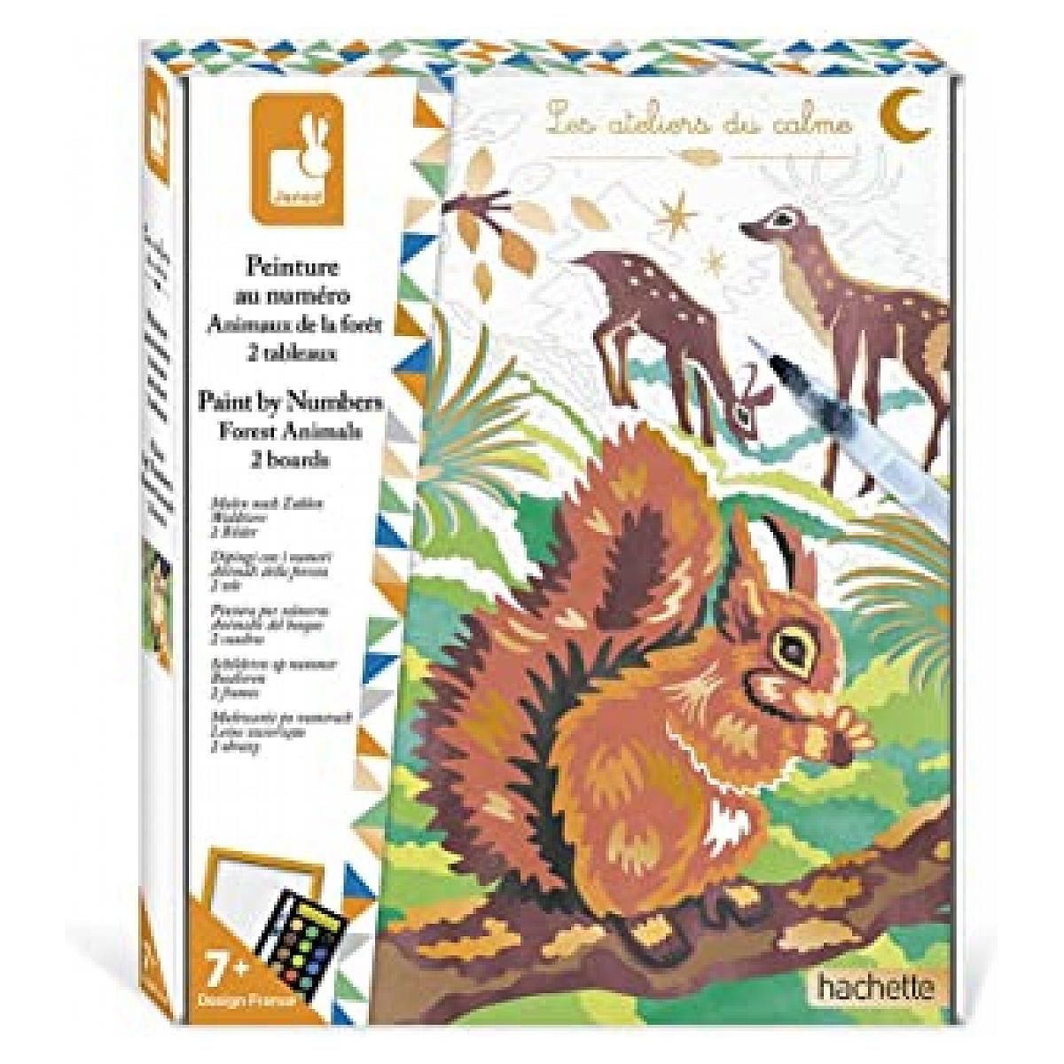 Juratoys-Janod Peinture au numero animaux de la foret