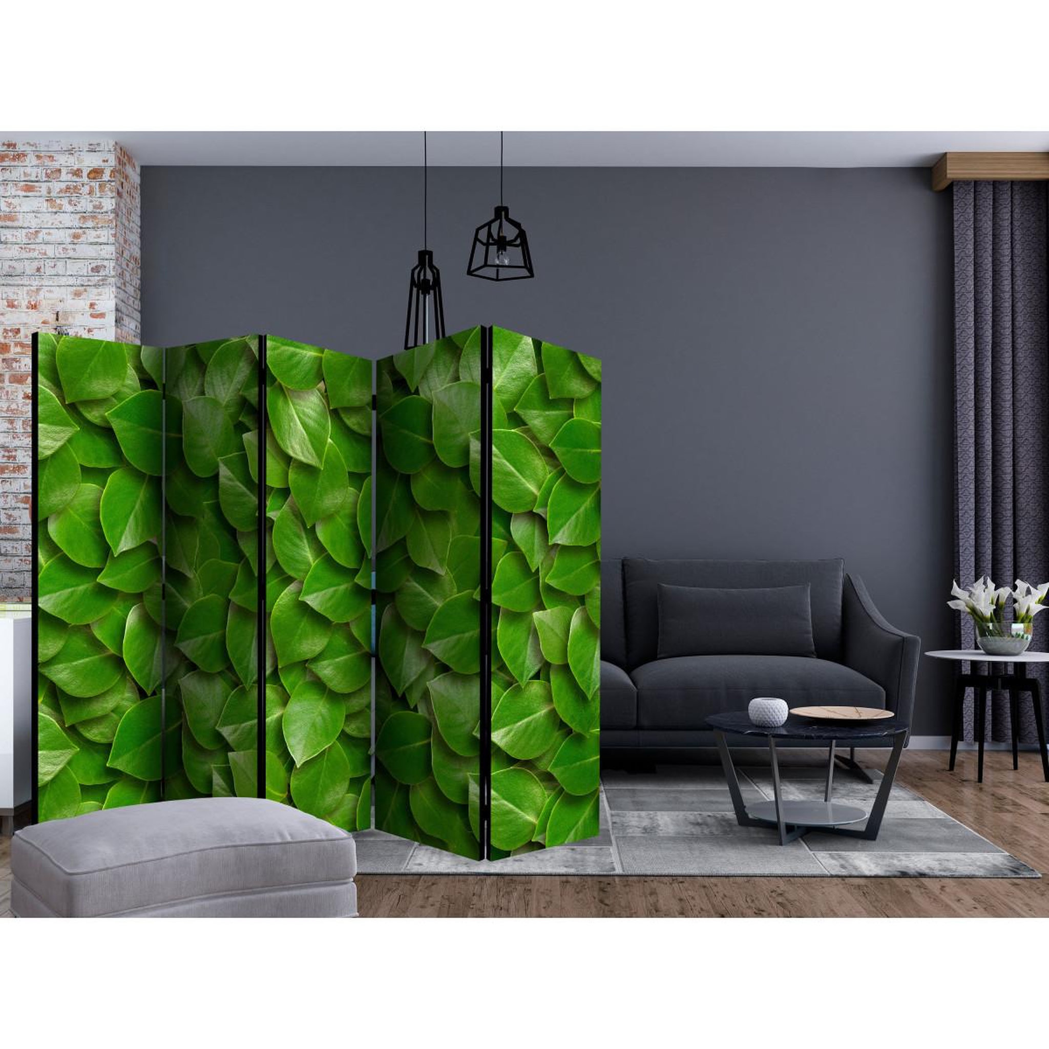 Voir la diapositive 2 : Paris Prix Paravent 5 volets  secret garden ii  172x225cm