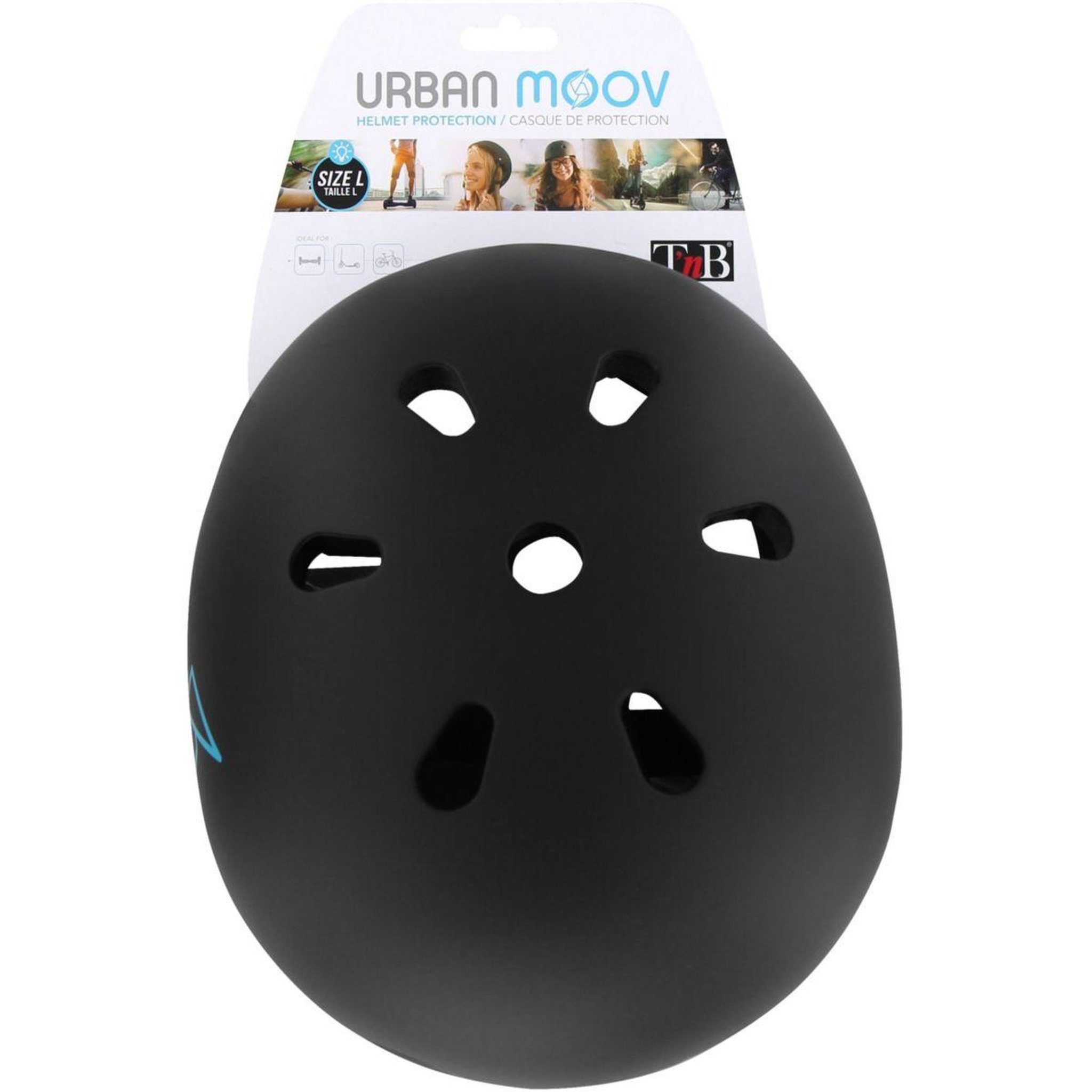 Voir la diapositive 5 : TNB Casque L/58-62 cm noir et bleu
