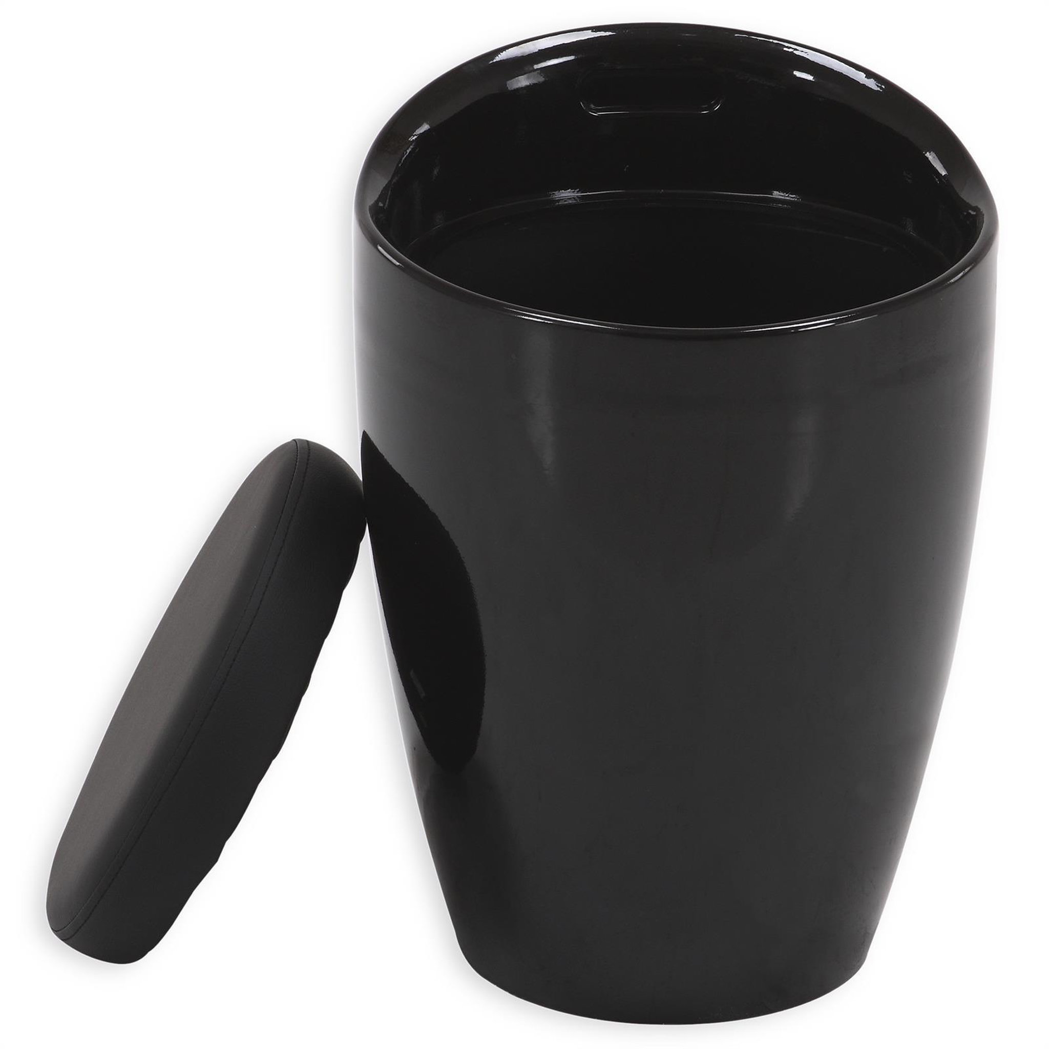 Voir la diapositive 3 : IDIMEX Tabouret coffre de rangement daniel