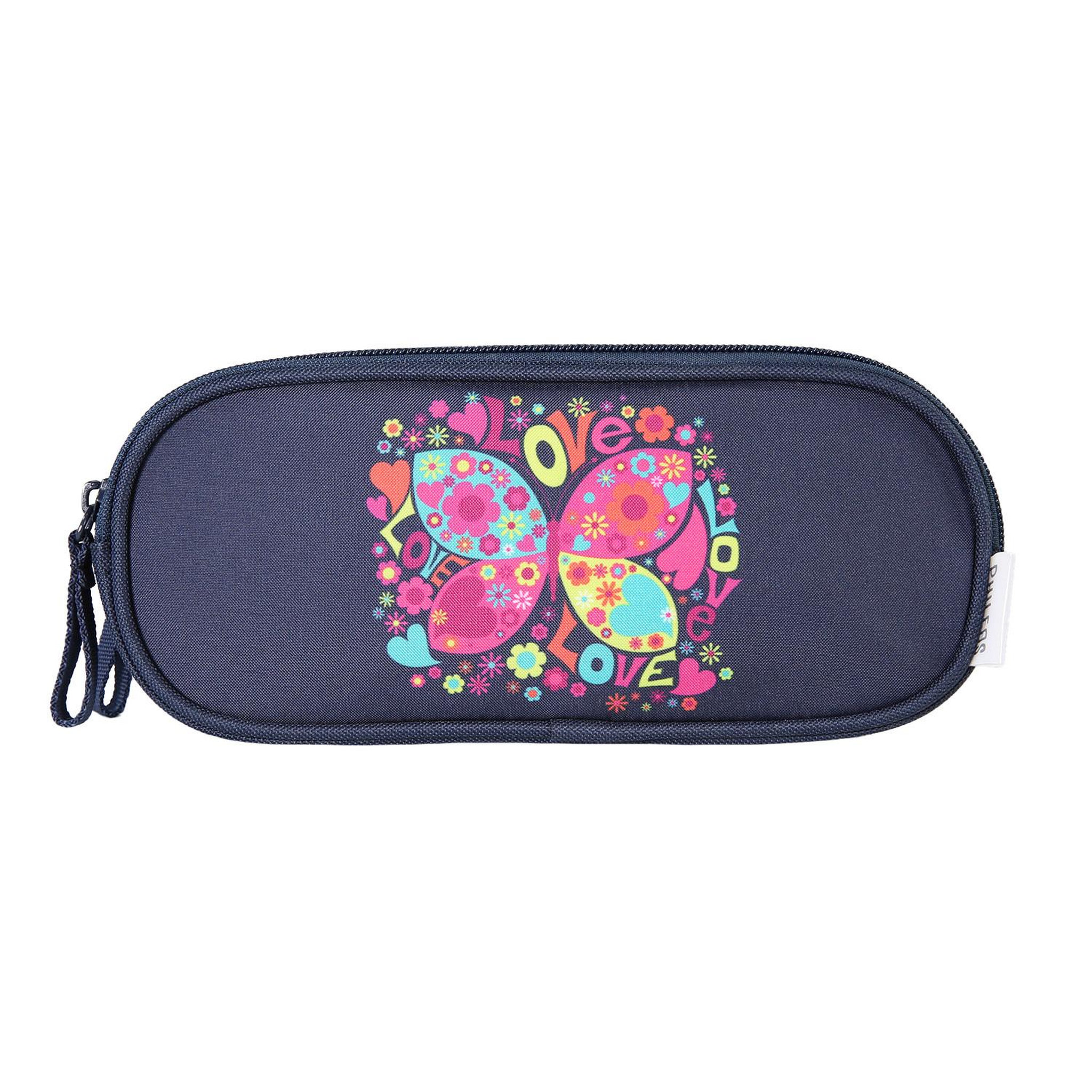 Voir la diapositive 1 : Bagtrotter Bagtrotter - Phileas  - Trousse Scolaire Rectangulaire - Marine - 2 Compartiments Zippés - 23x7x10cm - Matière Polyester - Accessoire et Papeterie Scolaire