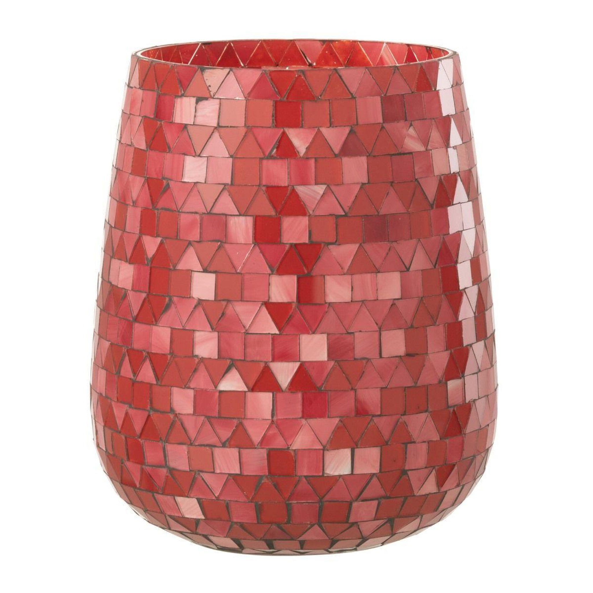 J-LINE Photophore Design Triangle  Sweet Valentine  21cm Rouge & Rose