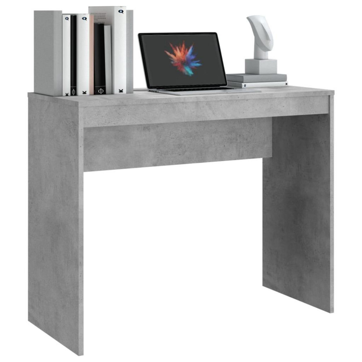 VIDAXL Bureau Gris beton 90x40x72 cm Bois d'ingenierie