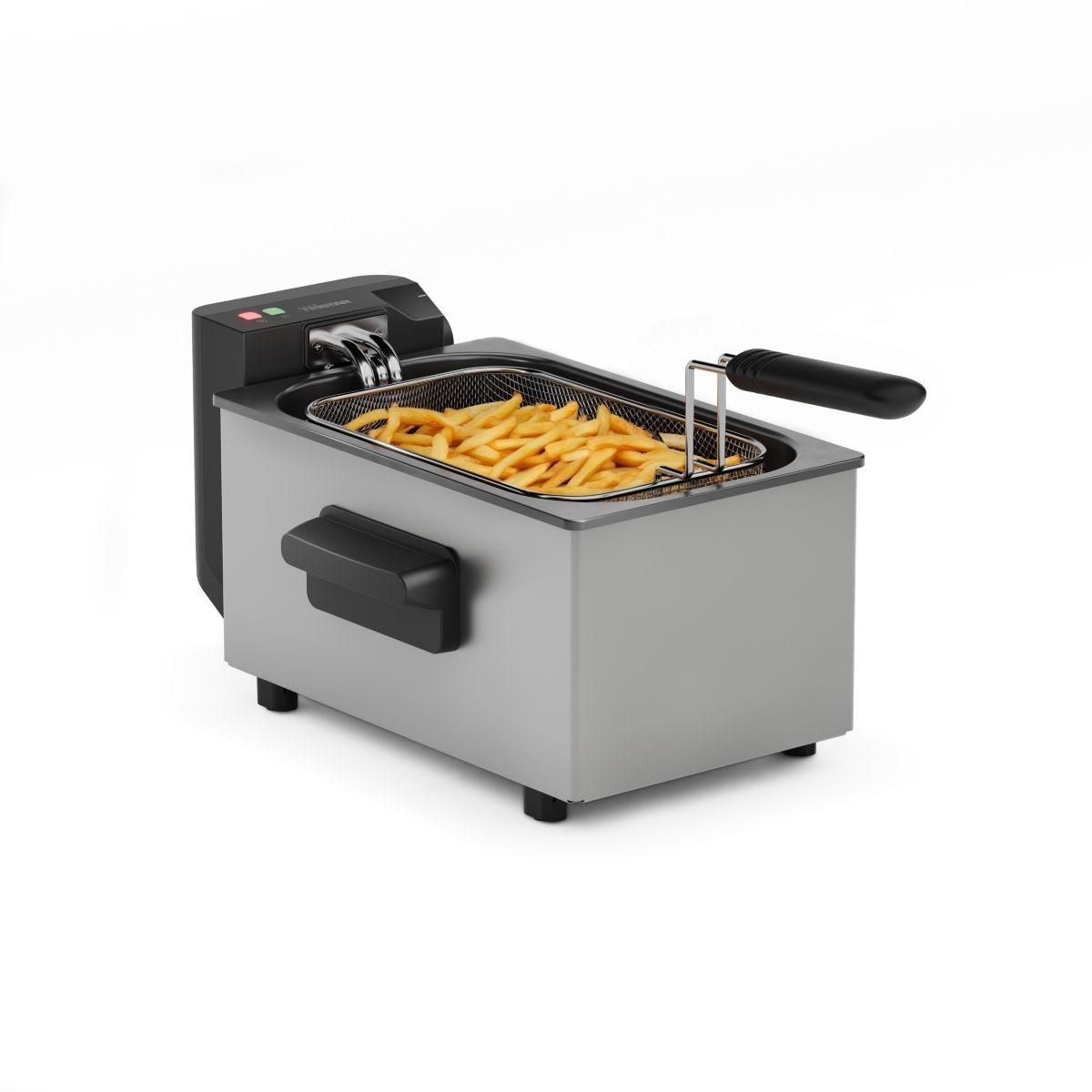 TRISTAR Friteuse 3L revetement acier inox