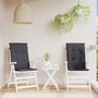 Voir la diapositive 4 : VIDAXL Coussins de chaise a dossier haut lot de 2 anthracite melange