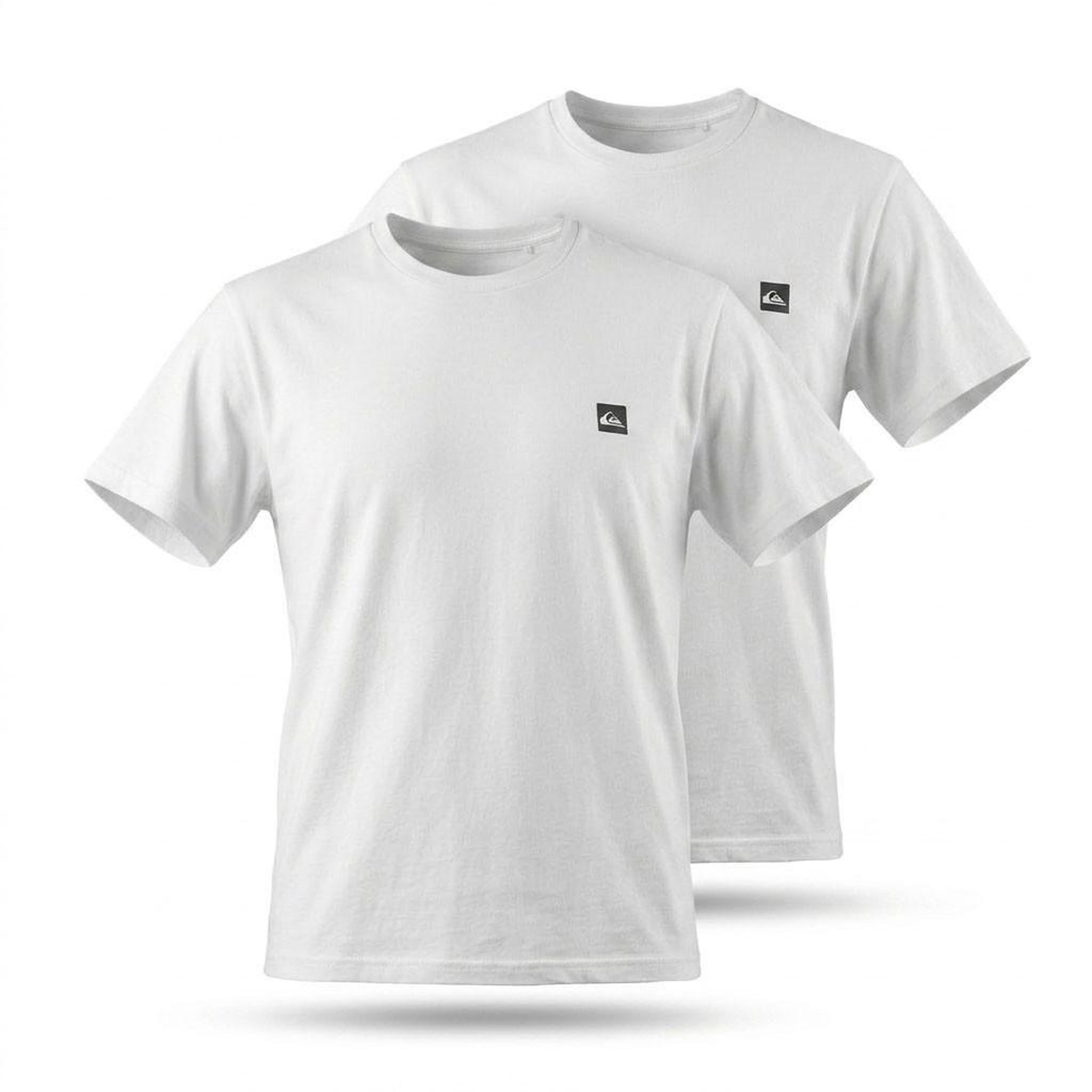Voir la diapositive 3 : QUIKSILVER Quiksilver Pack de 2 T Shirts Homme 100% Coton Col Rond ou Col V