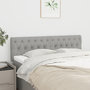 Voir la diapositive 1 : VIDAXL Tetes de lit 2 pcs Gris clair 80x7x78/88 cm Tissu