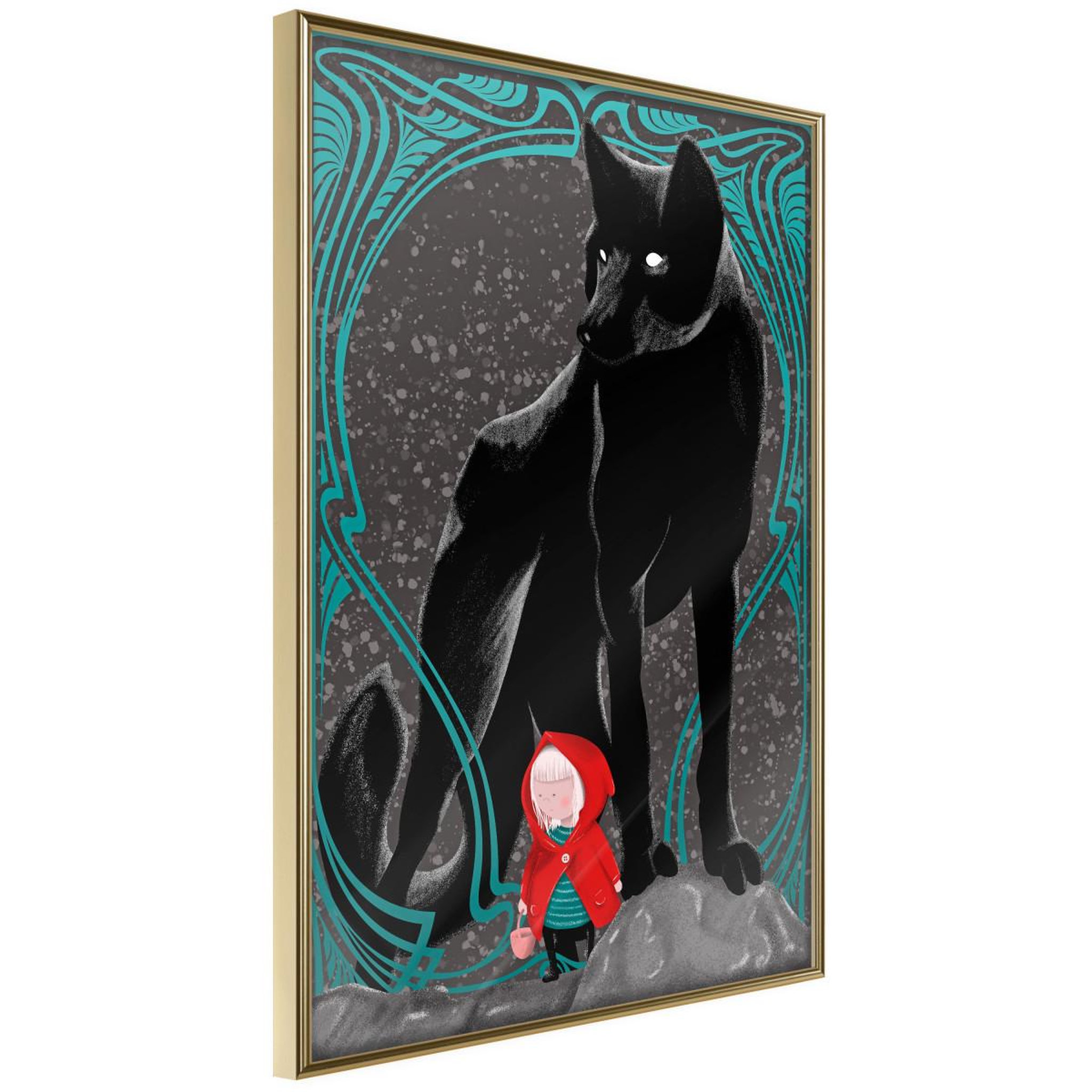 Paris Prix Affiche murale encadrée  bad wolf
