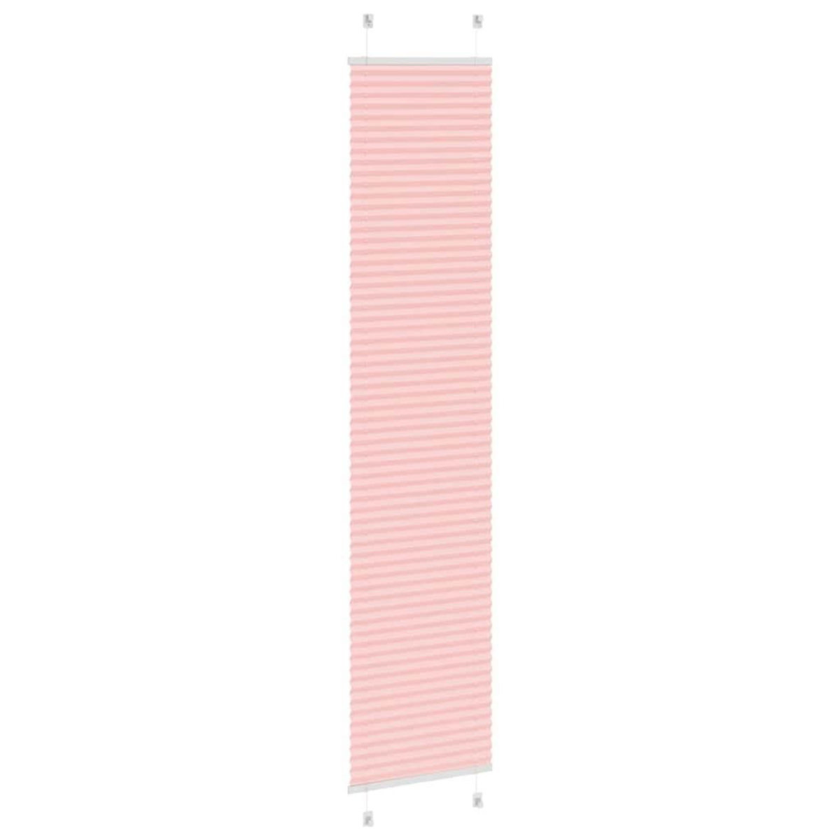 VIDAXL Store plisse rose 45x200 cm largeur du tissu 44,4 cm polyester