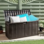 VIDAXL Boîte a coussins Marron 117x45,5x57,5 cm 270 L
