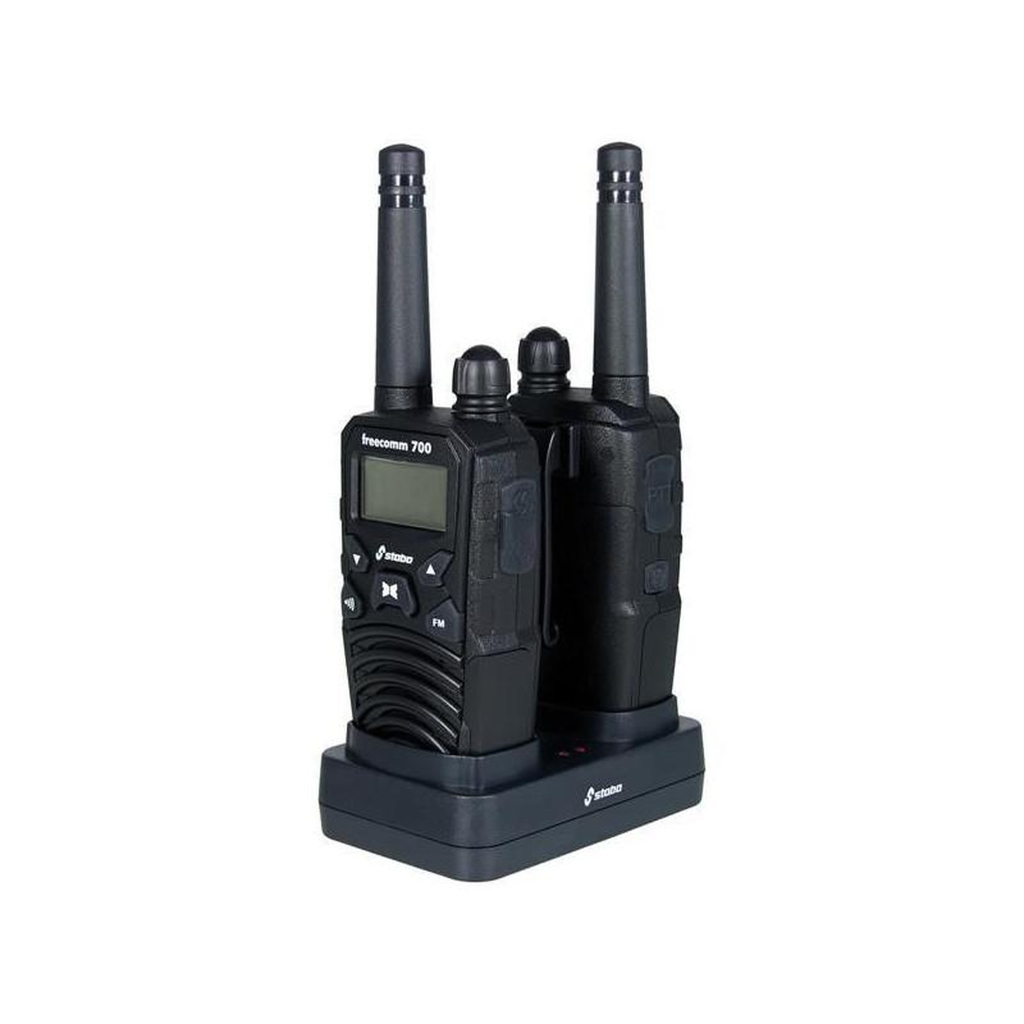 Voir la diapositive 2 : TXMS770 - COFFRET DE 2 TALKIES WALKIES STABO SET FREECOMM 700 PRESIDENT ELECTRONICS - COFFREECOMM700