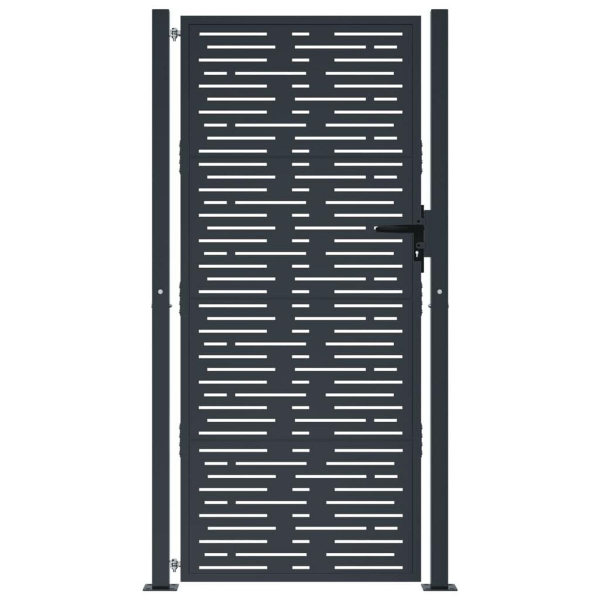 VIDAXL Portail de jardin anthracite 105x180 cm conception de carre