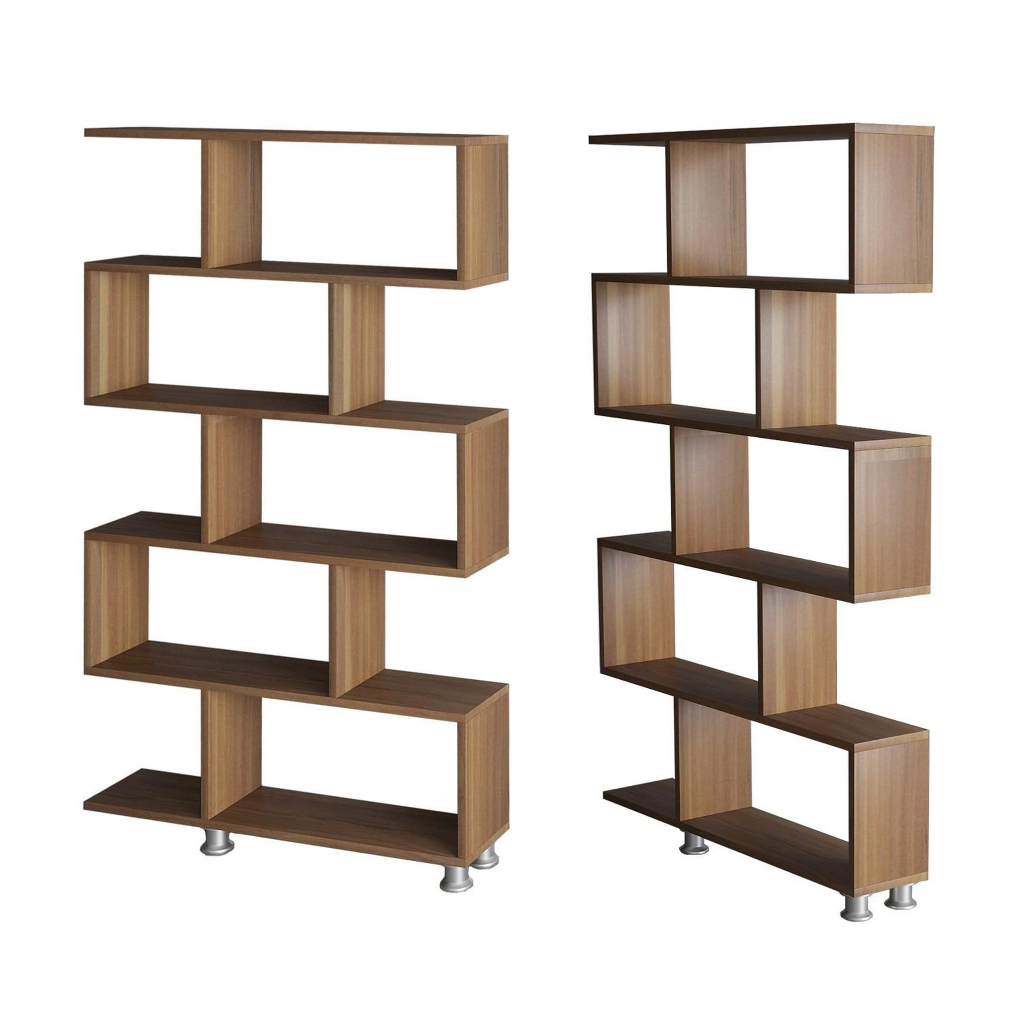 Habitat et Jardin Bibliothèque en bois  nilüfer  - 90 x 20 x 156 cm - marron