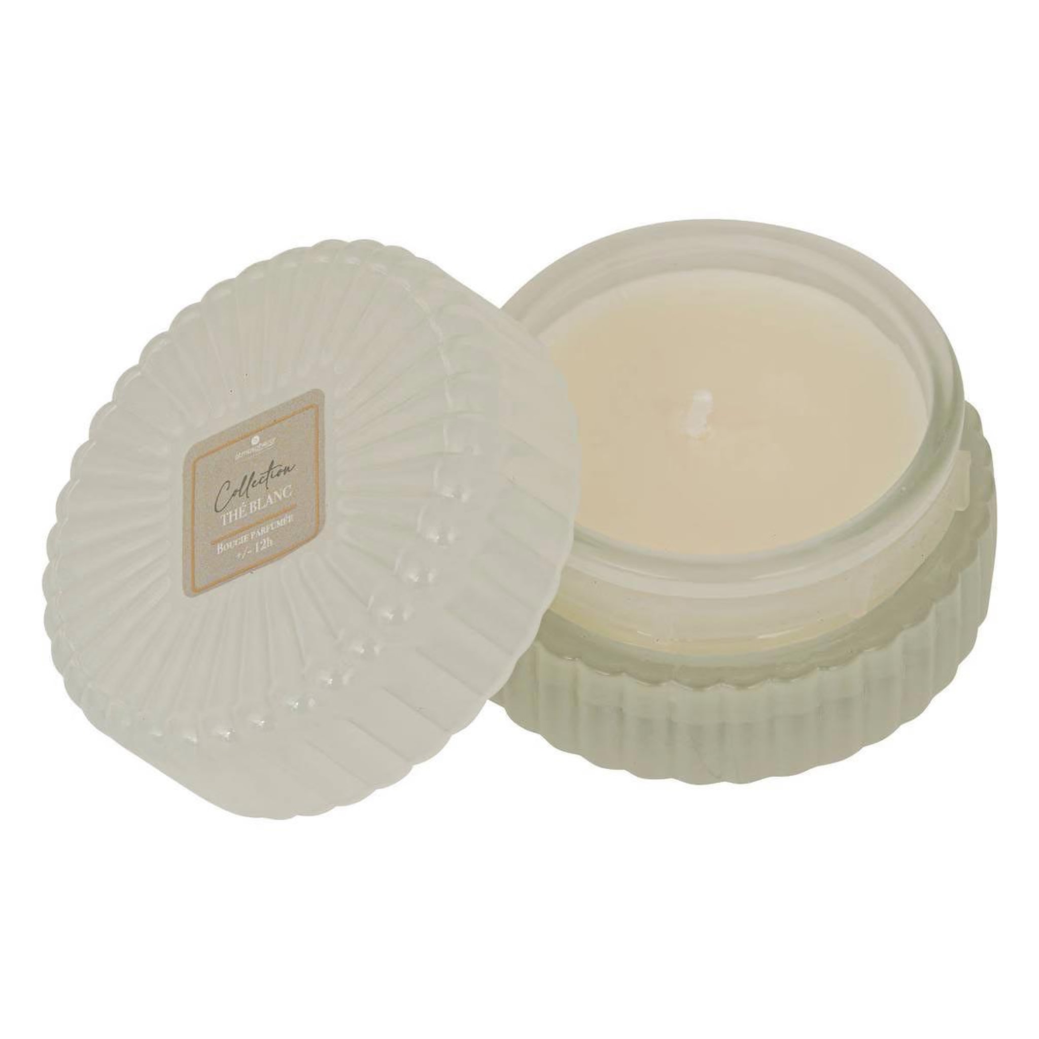 Voir la diapositive 4 : ATMOSPHERA Coffret senteur 2 pièces  albie  8cm thé blanc