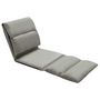 Voir la diapositive 2 : VIDAXL Chaise pliable de sol Gris fonce Microfibre