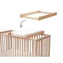 Voir la diapositive 3 : AT4 Plan à langer amovible avec matelas pour lit bébé ESSENTIEL en bois