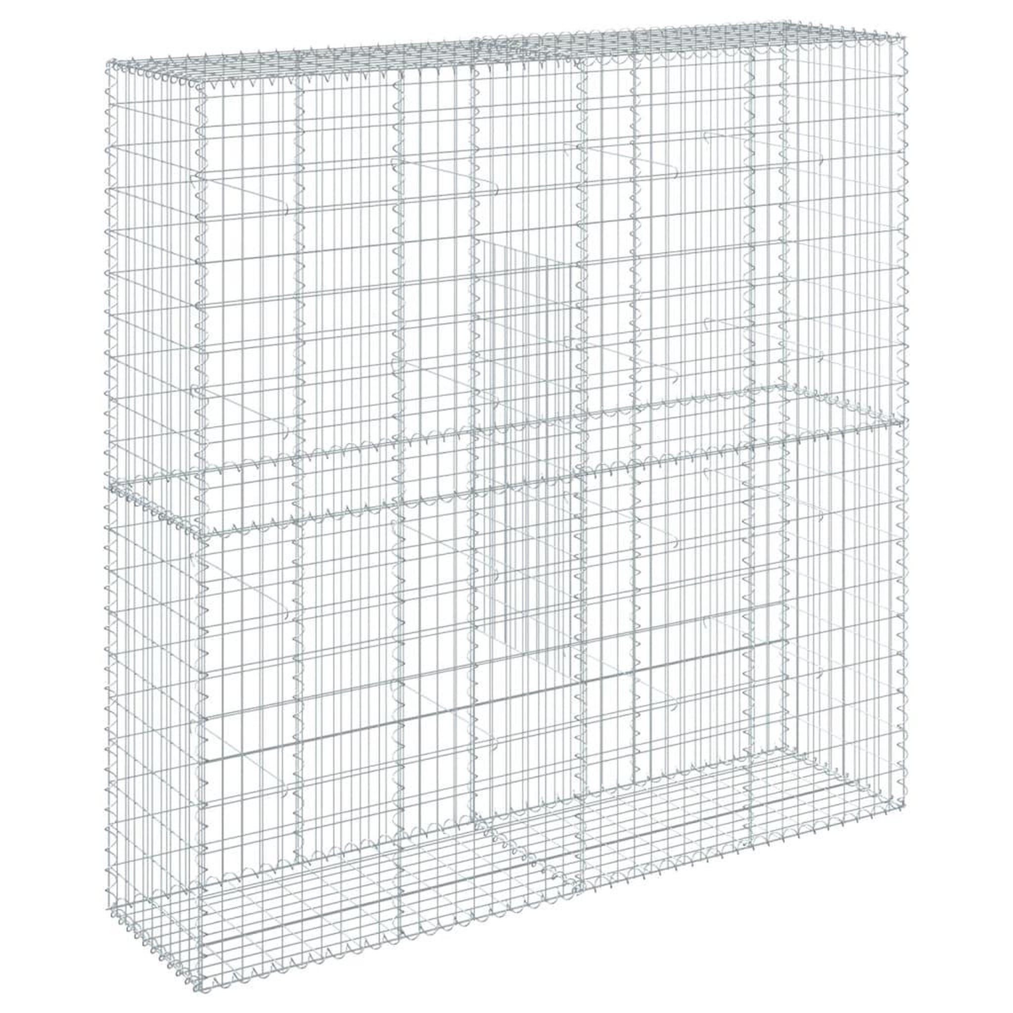 Voir la diapositive 5 : VIDAXL Panier gabion avec couvercle 200x50x200 cm fer galvanise