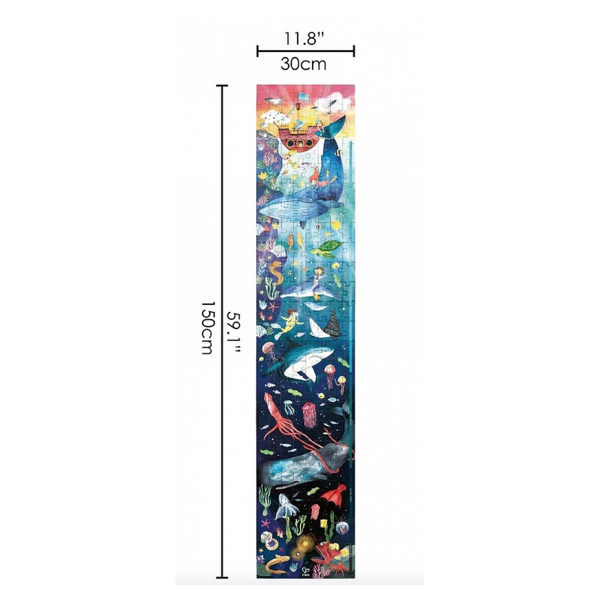 Voir la diapositive 2 : Hape Puzzle geant Ocean brille dans le noir