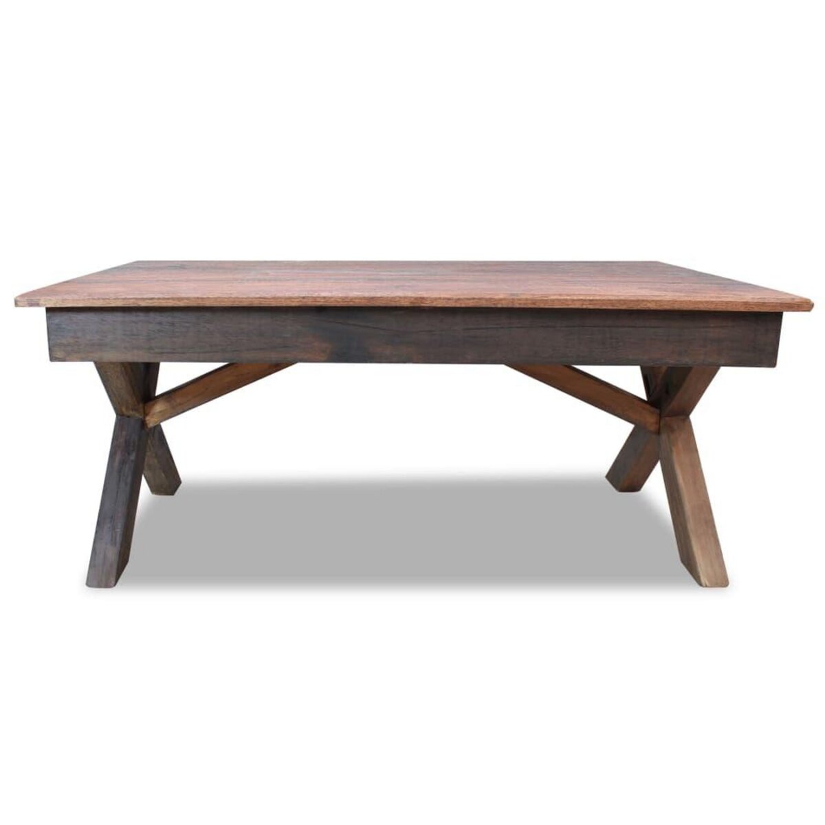 VIDAXL Table basse bois de recuperation melange 110x60x45 cm